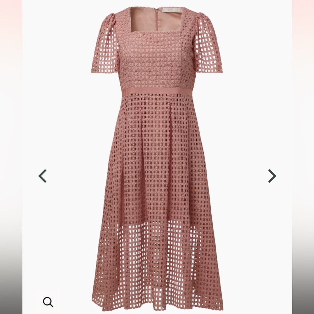 NWT Rachel Parcell Pink Midi Dress, Size 6